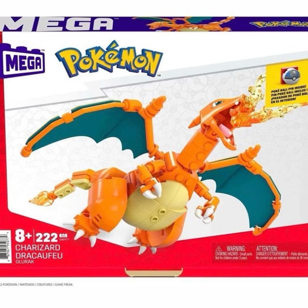 Mega Pokémon Charizard Building Set - Orange and Green